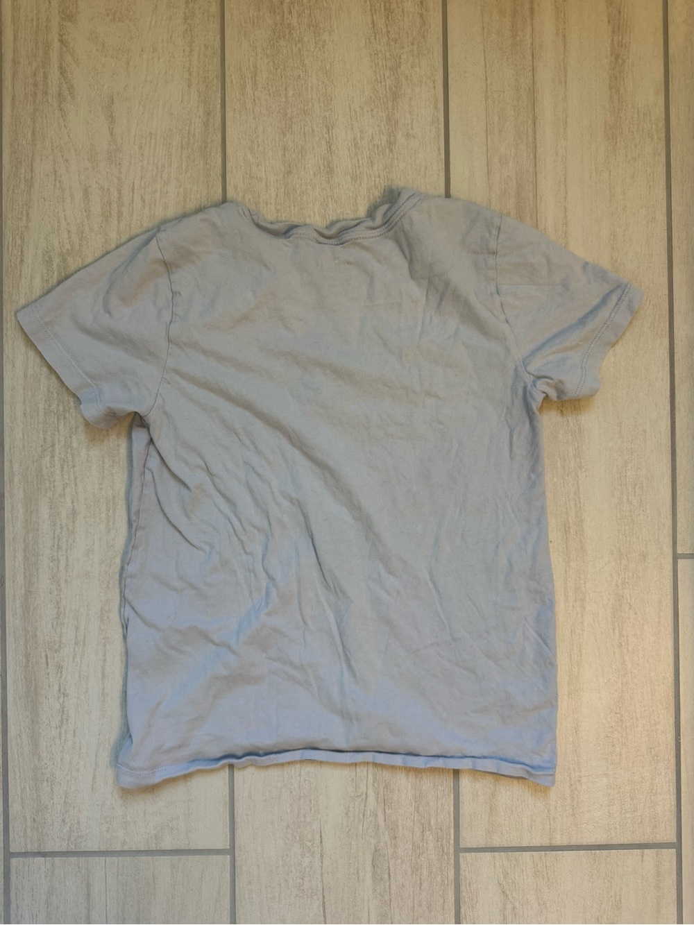 Hollister Pale Blue Crewneck Logo T-Shirt - Picture 6 of 6